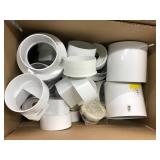 ASSORTED WHITE PVC PLUMBING PARTS