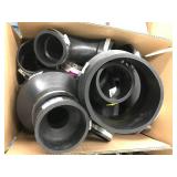 ASSORTED BLACK RUBBER PLUMBING PARTS