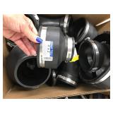 ASSORTED BLACK RUBBER PLUMBING PARTS