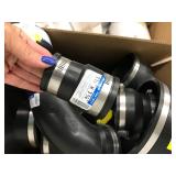 ASSORTED BLACK RUBBER PLUMBING PARTS