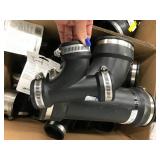 ASSORTED BLACK RUBBER PLUMBING PARTS