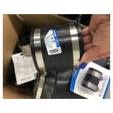 ASSORTED BLACK RUBBER PLUMBING PARTS