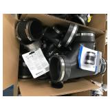 ASSORTED BLACK RUBBER PLUMBING PARTS