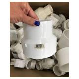 WHITE PVC ASSORTED PARTS