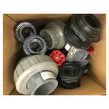 BLACK/GREY PLASTIC PLUMBING ITEMS