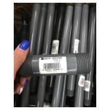 ASSORTED GREY/BLACK PVC PLUMBING ITEMS