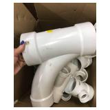 WHITE PVC ASSORTED PARTS