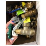 ASSORTED PLUMBING SHUT OFF VALVES