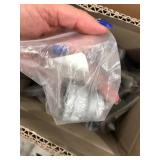 BOX OF ASSORTED GALVENIZED PLUMBING TEES AND COUPLINGS