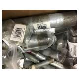 BOX OF ASSORTED GALVENIZED PLUMBING ITEMS