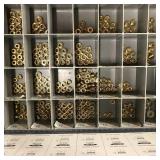 CABINET WITH ASSORTED WASHERS/RINGS AND MORE