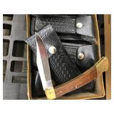 2 DOZEN FOLD UP KNIVES WITH CASES