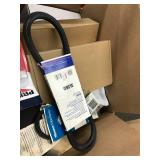 LARGE BOX OF ASSORTED CAR PARTS