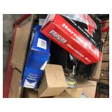 LARGE BOX OF ASSORTED CAR PARTS