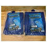Lot of 2 All Purpose Tarps- 6ft x 8ft
