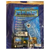 Lot of 2 All Purpose Tarps- 6ft x 8ft