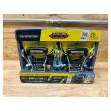 SMARTSTRAPS Pack of 2- 20 ft Commercial Ratchet Tie Downs