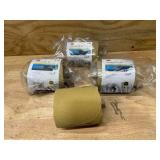 3M Lot of 4 Rolls of- Stikit Gold Disc Roll, 01428, 5 in, P80A, 125 discs per roll (008152367)