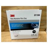 3M Lot of 11 Cartons of- Hookit Red Finishing Film Abrasive Disc 260L, 01184, 6 in, P1500, 25 discs per carton