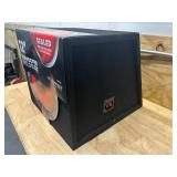METRA Lot of 2- 12" Single Sealed Subwoofer Enclosures