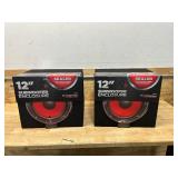 METRA Lot of 2- 12" Single Sealed Subwoofer Enclosures