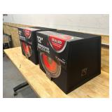 METRA Lot of 2- 12" Single Sealed Subwoofer Enclosures