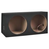 METRA 10" Dual Sealed Subwoofer Enclosure - Charcoal