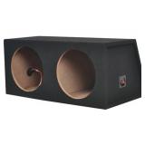 METRA 10" Dual Sealed Subwoofer Enclosure - Charcoal