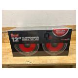 METRA TCBX-212 12" Dual Sealed Car Audio Subwoofer Enclosure - Charcoal