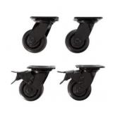 HUSKY 4 in. Caster Kit for Heavy Duty Welded Steel Garage Base Cabinets