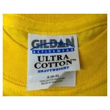 GILDAN Lot of 21- Ultra Cotton Heavyweight Youth Tees in Yellow- Size 6/8