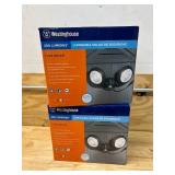 WESTING HOUSE Lot of 2-  481141-08W Morningside Solar System Pir Flood Lights