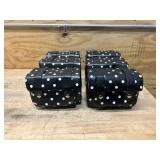INSIGNIA Lot of 6- Camera Cases - White Polka Dots on Black