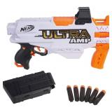 NERF Ultra Amp Motorized Blaster, 6-Dart Clip, 6 Ultra Darts, Compatible Only Ultra Darts