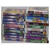 Collection of VHS Disney Tapes