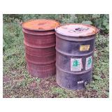 Lot of (2) Metal Drums