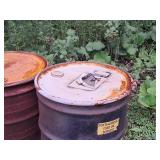 Lot of (2) Metal Drums