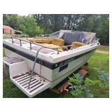 Lund Inboard Boat with Single Axle Trailer