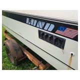 Lund Inboard Boat with Single Axle Trailer