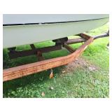 Lund Inboard Boat with Single Axle Trailer