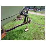 Lund Inboard Boat with Single Axle Trailer