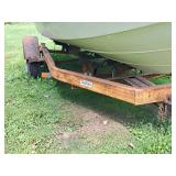 Lund Inboard Boat with Single Axle Trailer