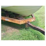 Lund Inboard Boat with Single Axle Trailer