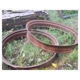 Lot of (2) 40" Metal Rings