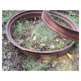 Lot of (2) 40" Metal Rings