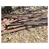 Lot of (~36) Metal Fence Posts