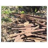 Lot of (~36) Metal Fence Posts