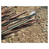Lot of (~36) Metal Fence Posts
