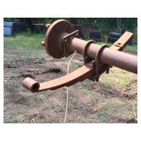 5-lug Straight Rear Axle Assembly with Leaf Springs