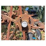 5-lug Straight Rear Axle Assembly with Leaf Springs